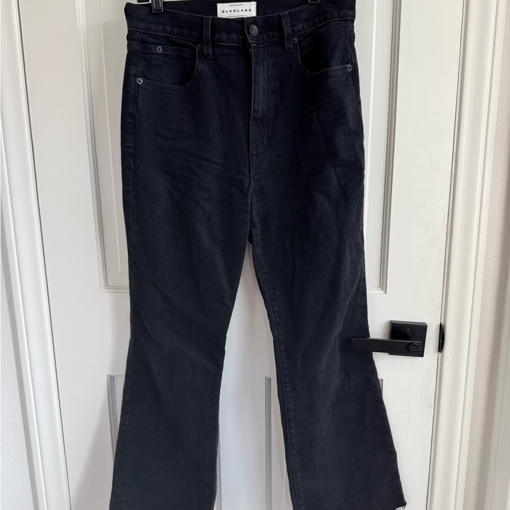 SLVRLAKE FRANKIE High Rise Crop Flare Jeans